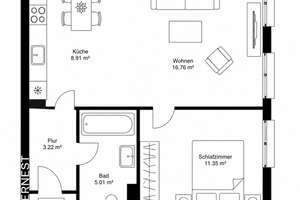 Stilvolle 2-Zimmerwohnung mit Stellplatz und Einbauküche im Denkmalensamble – Die vollständige Adresse der Immobilie erhältst du vom Anbieter., 1139 Mickten, Dresden – Vorschaubild 19