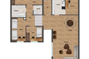 Wohnen auf versetzten Ebenen: Gepflegter Bungalow mit Garten und Garage – Die vollständige Adresse der Immobilie erhältst du vom Anbieter., 90455 Kornburg, Worzeldorf, Nürnberg – Vorschaubild 19