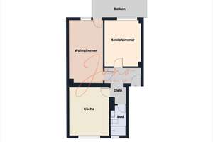 Vermietete 2-Zimmer-Eigentumswohnung mit Revitalisierungspotenzial | Essen-Holsterhausen – Diergardtstraße 13, 45144 Holsterhausen, Essen – Vorschaubild 5