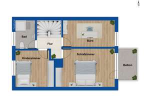 Gepflegtes RMH, ideal für eine Familie mit Terrasse, Balkon, Garage in Nürnberg-Reichelsdorf – Die vollständige Adresse der Immobilie erhältst du vom Anbieter., 90453 Reichelsdorf, Nürnberg – Vorschaubild 17