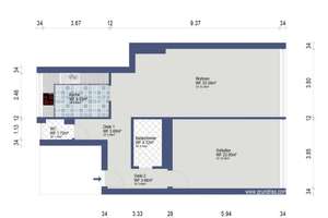 Großzügige 2-Zimmer-Erdgeschosswohnung mit Aufzug und Tiefgaragenstellplatz – 67059 Mitte, Ludwigshafen am Rhein – Vorschaubild 17
