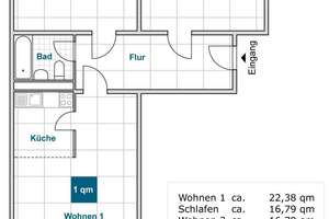 Preiswerte und interessante 3-Zimmer-Wohnung. – Berzdorfer Str. 10, 1239 Prohlis-Nord, Dresden – Vorschaubild 2