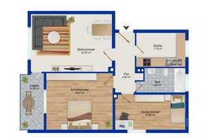 Kapitalanlage: Gepflegte 3-Zimmer-Wohnung mit Loggia im Südlichen-Stadtgebiet (vermietet) – Die vollständige Adresse der Immobilie erhältst du vom Anbieter., 38122 Rüningen, Braunschweig – Vorschaubild 12