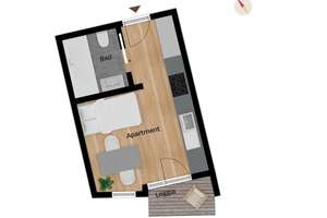 4% Bruttorendite TOP-vollmöbliertes Microappartement / 19 Neubau-Einheiten im Herzen Nürnbergs – Die vollständige Adresse der Immobilie erhältst du vom Anbieter., 90419 Sandberg, Nürnberg – Vorschaubild 9