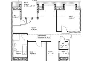 Neue Dachgeschosswohnung mit Flair im Energiesparhaus mit moderner Heiztechnik in Bonn   – Die vollständige Adresse der Immobilie erhältst du vom Anbieter., 53121 Endenich, Bonn – Vorschaubild 3