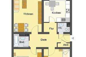 Genießen Sie den Weitblick über die Stadt! Balkon, Aufzug! Mit WBS! – Märkische Str. 5, 42281 Barmen, Wuppertal – Vorschaubild 2