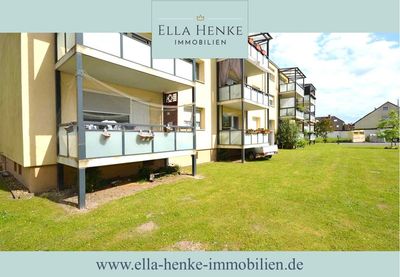 Kapitalanlage: Gut vermietete, helle 3-Zimmer-Erdgeschoss-Wohnung mit Balkon + Garage.