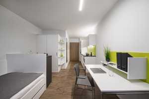 Modernes 1-Zimmer Apartment im zentralen Studentenwohnheim – Würzburg – Vorschaubild 1