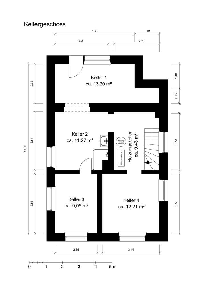 Grundriss Keller