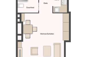Hier pulsiert das Leben: 1 Zi-Apartment mit Top-Ausstattung nahe des Winterhuder Markts – Die vollständige Adresse der Immobilie erhältst du vom Anbieter., 22299 Winterhude, Hamburg – Vorschaubild 11
