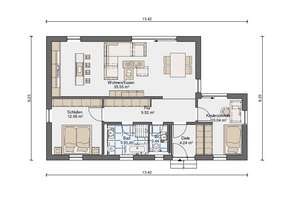 Rohe 77 – Moderner Bungalow in KfW 40, einzugsfertig inkl. KfW40, Fundamente – Die vollständige Adresse der Immobilie erhältst du vom Anbieter., 95028 Innenstadt, Hof – Vorschaubild 8