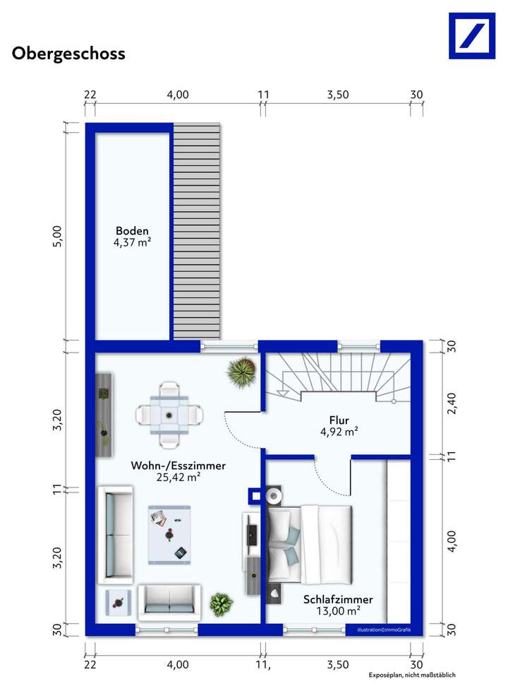 Grundriss Obergeschoss