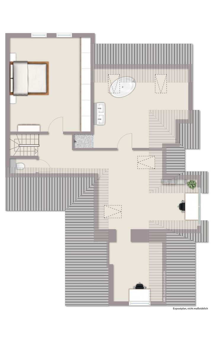 Grundriss obere Ebene