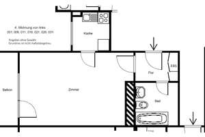 Modernisierte 1 Zimmerwohnung mit Balkon