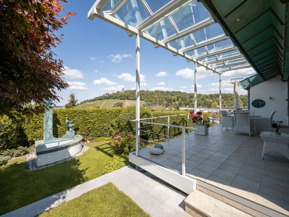 Ausblick und Terrasse