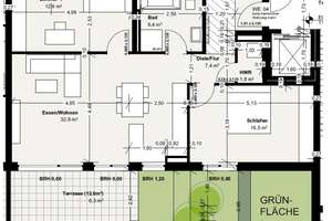 Moderne Wohnung mit Privatgarten & Klimaanlage in Frankfurt-Heddernheim – 60439 Heddernheim, Frankfurt am Main – Vorschaubild 11