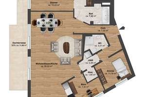 Sonne satt - Barrierefreies Penthouse - Nähe Eichtalpark - Fahrstuhl - Tiefgarage – Die vollständige Adresse der Immobilie erhältst du vom Anbieter., 22047 Wandsbek (Ortsteil), Hamburg – Vorschaubild 13