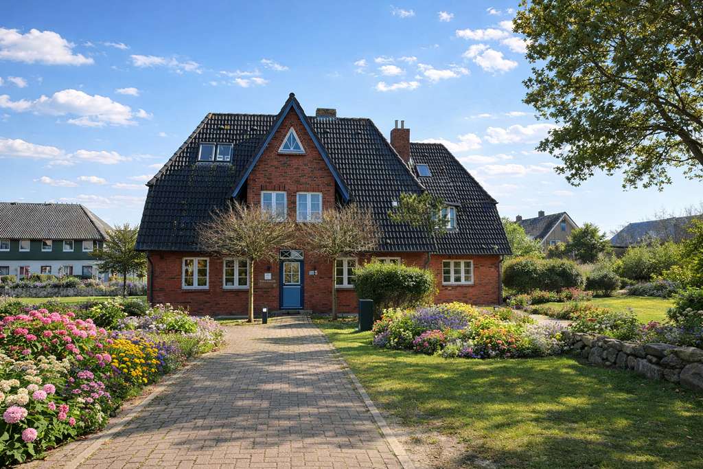 Immobilie in Utersum - Charmantes Ferienhaus-Ensemble  in begehrter und strandnaher Lage von Utersum - Bild 1