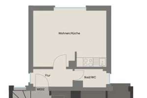 1-Zimmer-Wohnung mit Einbauküche und grünem Innenhofblick in Stuttgart-West – Die vollständige Adresse der Immobilie erhältst du vom Anbieter., 70197 Vogelsang, Stuttgart – Vorschaubild 7