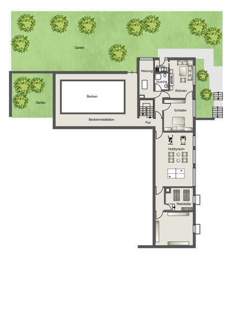 Grundriss Untergeschoss