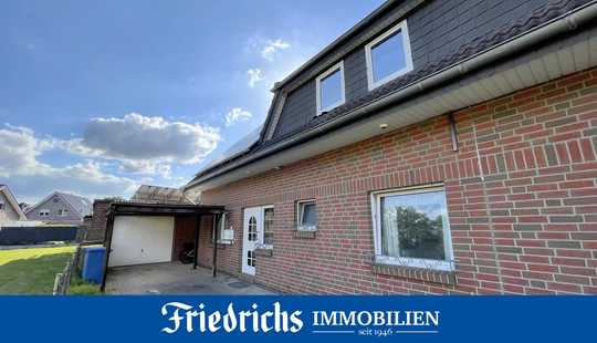 Bild von Kapitalanlage! Solide Doppelhaushälfte mit PV-Anlage, Garage und großem Gartenbereich in Friesoythe