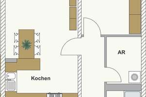 Wohnen mit Stil und Tiefgarage: 3-Zimmer-Wohnung mit Balkon in Dresdner Neustadt – 1099 Äußere Neustadt, Dresden – Vorschaubild 3