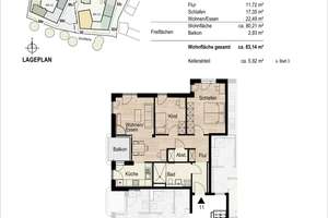 Wohnen im Premium-Neubau: großzügige Drei-Zimmer-Wohnung – Die vollständige Adresse der Immobilie erhältst du vom Anbieter., 81673 Josephsburg, München – Vorschaubild 6
