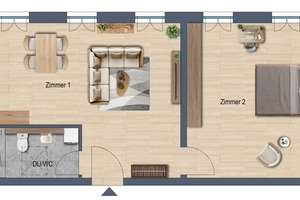 Bezugsfreie DG-Wohnung in der Südvorstadt | Parkett |Tageslichtbad | Einbauküche | Aufzug – 4275 Südvorstadt, Leipzig – Vorschaubild 2