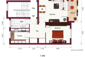 Platz für Ihre Ideen – 57 m² mit Balkon im grünen Frohnau – Die vollständige Adresse der Immobilie erhältst du vom Anbieter., 13465 Frohnau, Berlin – Vorschaubild 13