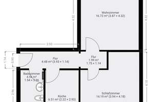 Untervermietung einer vollmöbilierten 2-Zimmer-Wohnung für 6 Monate in Aachen – Roermonder Straße 56, 52072 Ponttor, Aachen – Vorschaubild 13