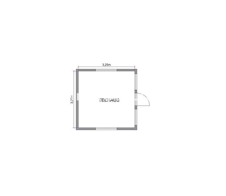 Grundriss Teehaus