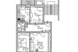 Zentrumsnah • 3-Raum Wohnung • Balkon • in Chemnitz • schöner Grundriss • jetzt besichtigen – Chemnitz – Vorschaubild 2