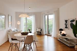 Wohnen am Wasser: Stilvolle 2-Zimmer-Wohnung mit Balkon, Wasserblick und Tiefgarage – Am Zollhafen 9-11, 55118 Neustadt, Mainz – Vorschaubild 5