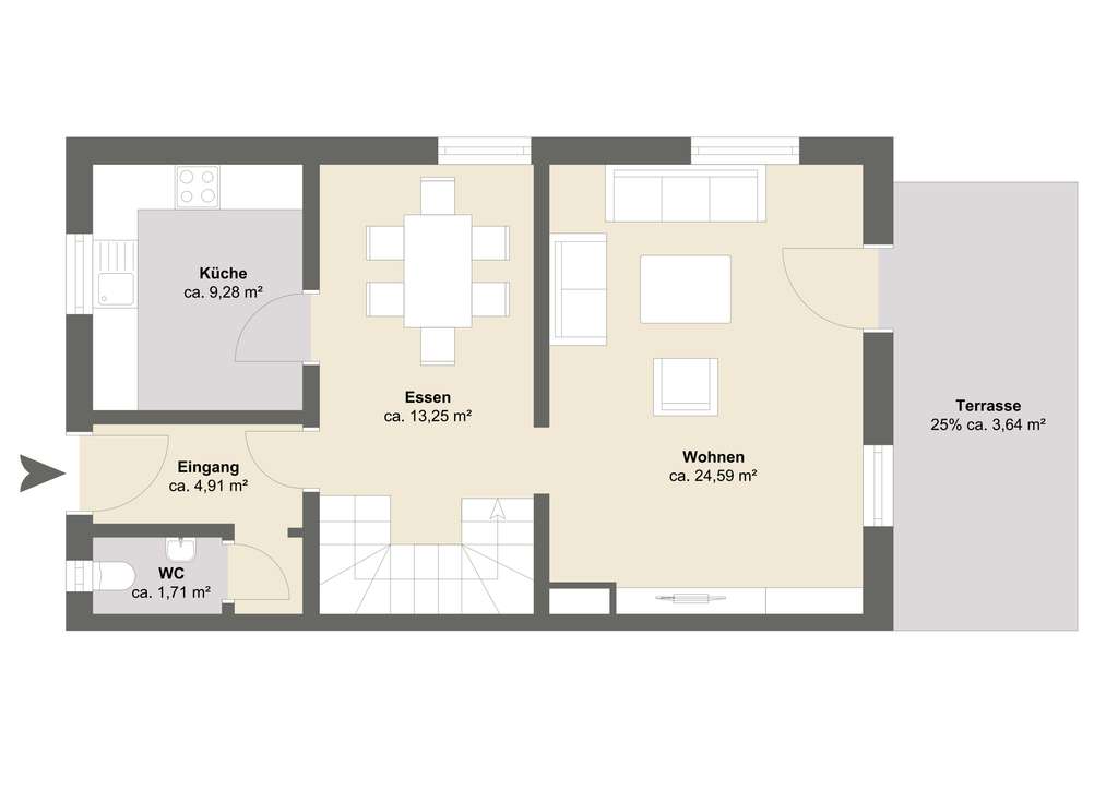 Immobilie in Waakirchen - In wenigen Minuten am Tegernsee! Attraktive Doppelhaushälfte mit zwei Garagen - Gemeinde Waakirchen - Bild 3