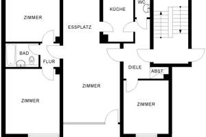 4-Zimmer Wohnung in Hiltrop mit WBS – Schulte-Hiltrop-Str. 31, 44805 Bergen/Hiltrop, Bochum – Vorschaubild 3