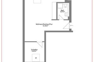 2 Zimmer-Wohnung/Dachgeschoss mit Balkon - Kapitalanlage in Leipzig Gohlis-Süd – Die vollständige Adresse der Immobilie erhältst du vom Anbieter., 4155 Gohlis-Süd, Leipzig – Vorschaubild 2
