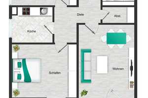 helle & freundliche 3-Zimmer-Wohnung mit Balkon! (Wohnungsbeispiel) – Appenzeller Str. 94, 81475 München – Vorschaubild 14