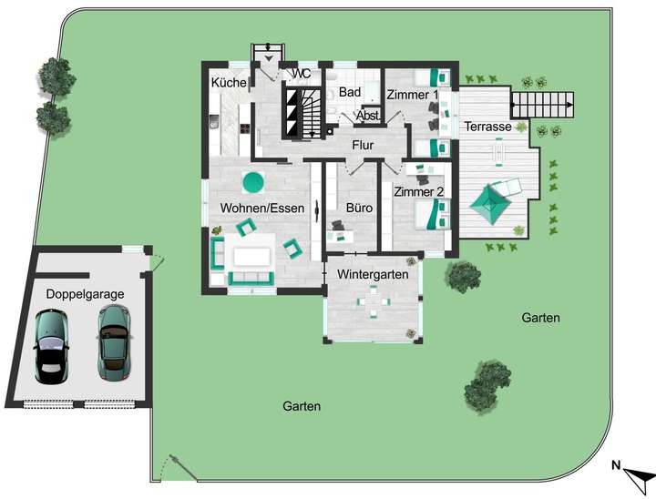 EG mit Außenbereich