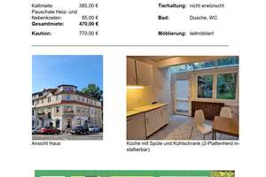 Zuhause mit 1 Zimmer in Dresden für Einzelperson – Die vollständige Adresse der Immobilie erhältst du vom Anbieter., 1219 Leubnitz-Neuostra, Dresden – Vorschaubild 2