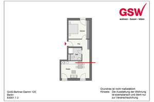 2-Zimmer-Studiowohnung mit Einbauküche – Groß-Berliner-Damm 120, 12489 Adlershof, Berlin – Vorschaubild 12