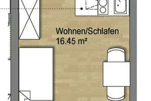 Studentenappartment direkt an der Uni - Erstbezug – Otto-Hahn-Straße 40, 93053 Galgenberg, Regensburg – Vorschaubild 2