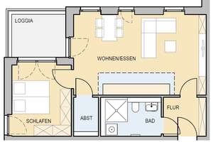 Keine Anrufe - nur schriftliche Anfragen - 2 Zimmer - Balkon -  Tiefgarage - HW9 Whg. 9 – Hillenwiese 9, 38124 Stöckheim-Leiferde, Braunschweig – Vorschaubild 2