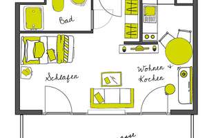 Vollmöblierte Komfort XL-Apartments im "URBAN LIVING Essen" – Jägerstraße 25, 45127 Westviertel, Essen – Vorschaubild 19