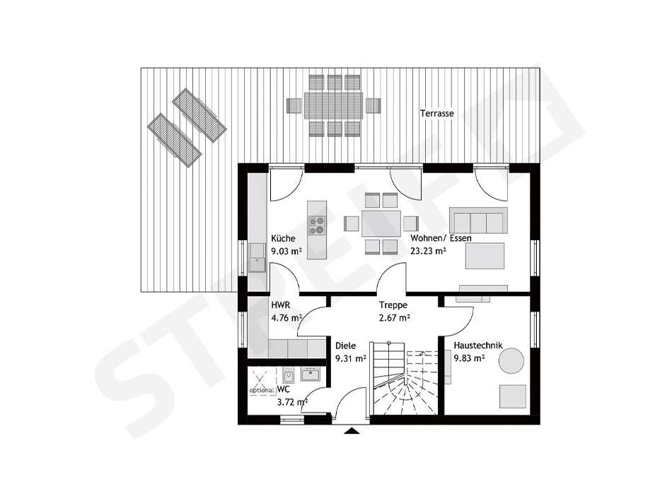 Grundriss Erdgeschoss