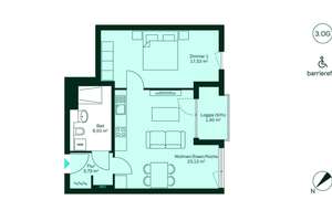 Barrierefreie Eigentumswohnung mit großem Wohnbereich und Loggia – Wiltbergstraße 100, 13125 Buch, Berlin – Vorschaubild 8