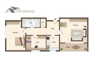 3-ZI-EG-Wohnung mit Balkon und PKW-Stellplatz in BI-Senne