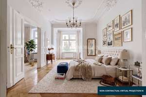 *4-Zimmer-Altbauwohnung mit Balkon, Stuck, Parkett und Einbauküche* – Knesebeckstr. 4, 10623 Charlottenburg, Berlin – Vorschaubild 7