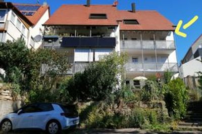 Helle 2-Zimmer-Wohnung mit Panoramablick in Rottenburg am Neckar, Weiler