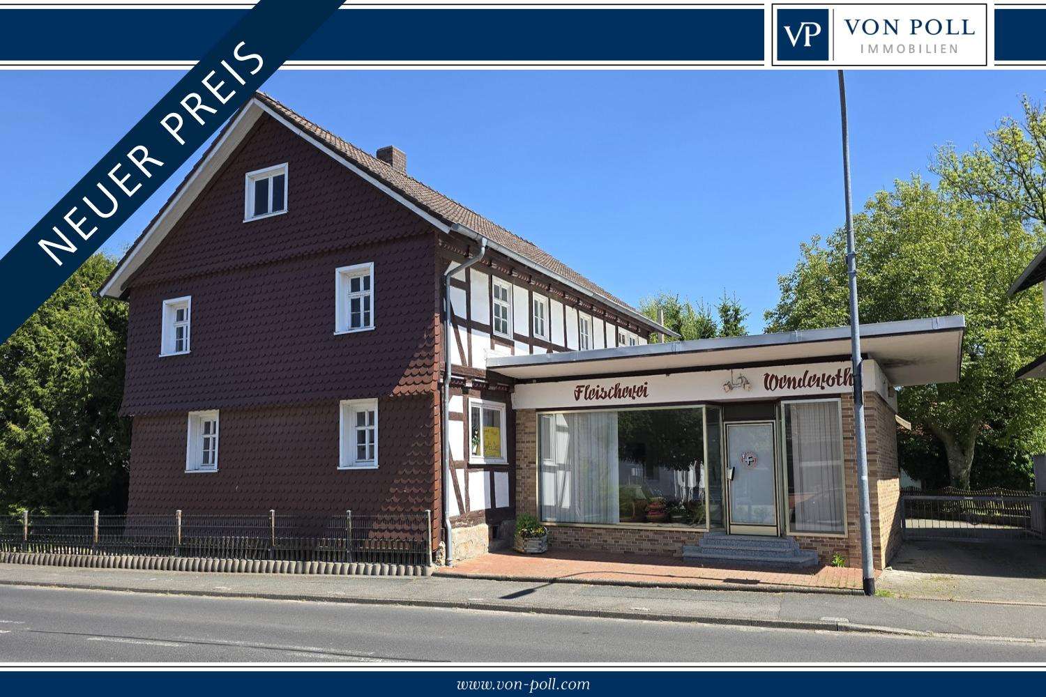 Wohn- und Geschäftshaus mit großem Garten – Sanierungsobjekt mit Potenzial!, Werra Meißner Kreis – Bild 1