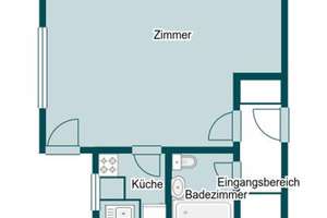 Gut geschnittene 1 Zi - Wohnung mit Loggia - Blick auf die Moorweide - Erbpacht - Vermietet – Die vollständige Adresse der Immobilie erhältst du vom Anbieter., 22117 Billstedt, Hamburg – Vorschaubild 10